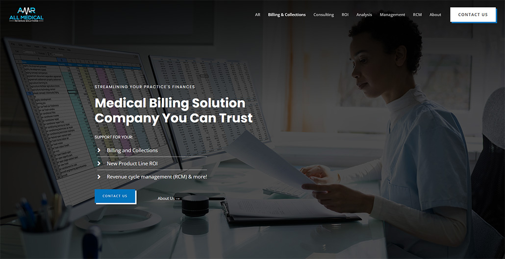 Medical Billing Company Website Design and Development