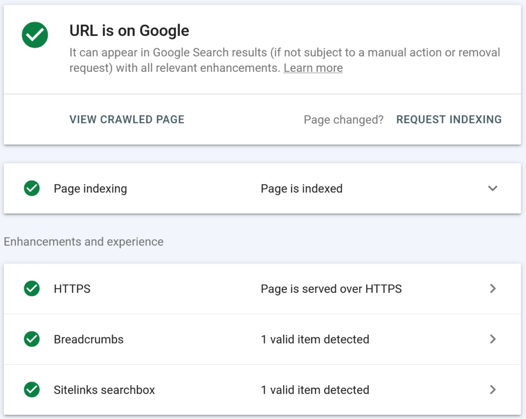 Google Search Console's URL Inspection Tool