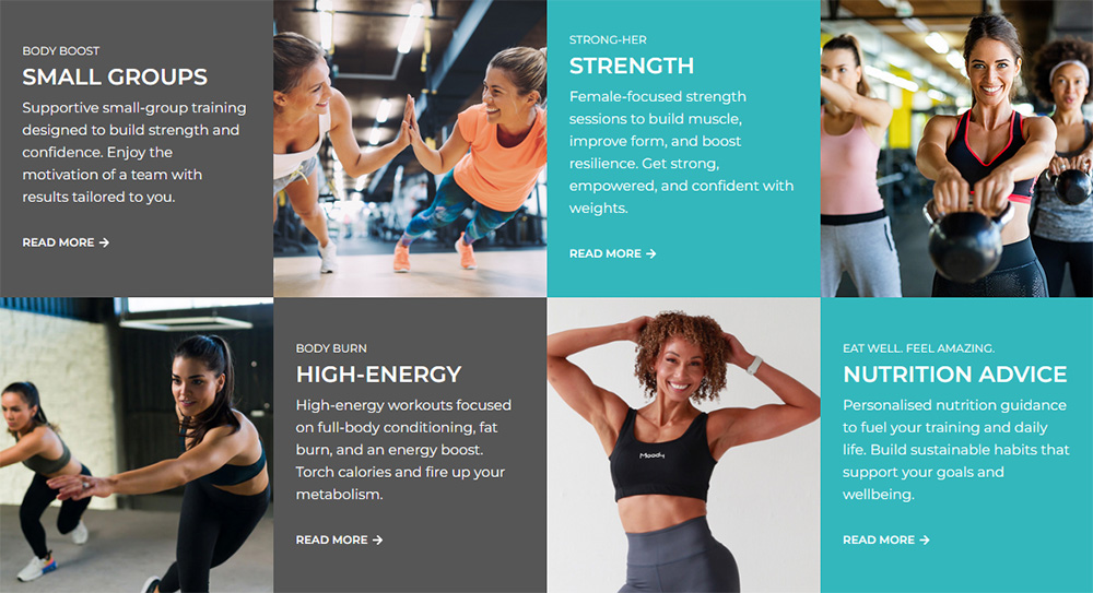 MelFitness - Website Section