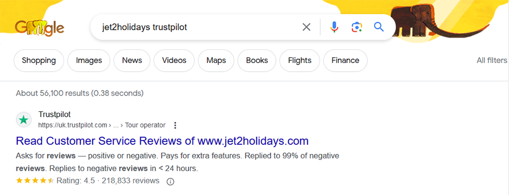Reviews as Trust Builders in SERPs