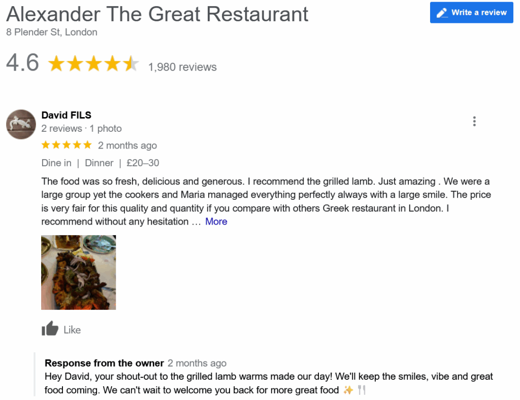 Local SEO Reviews Screenshot - SERPs