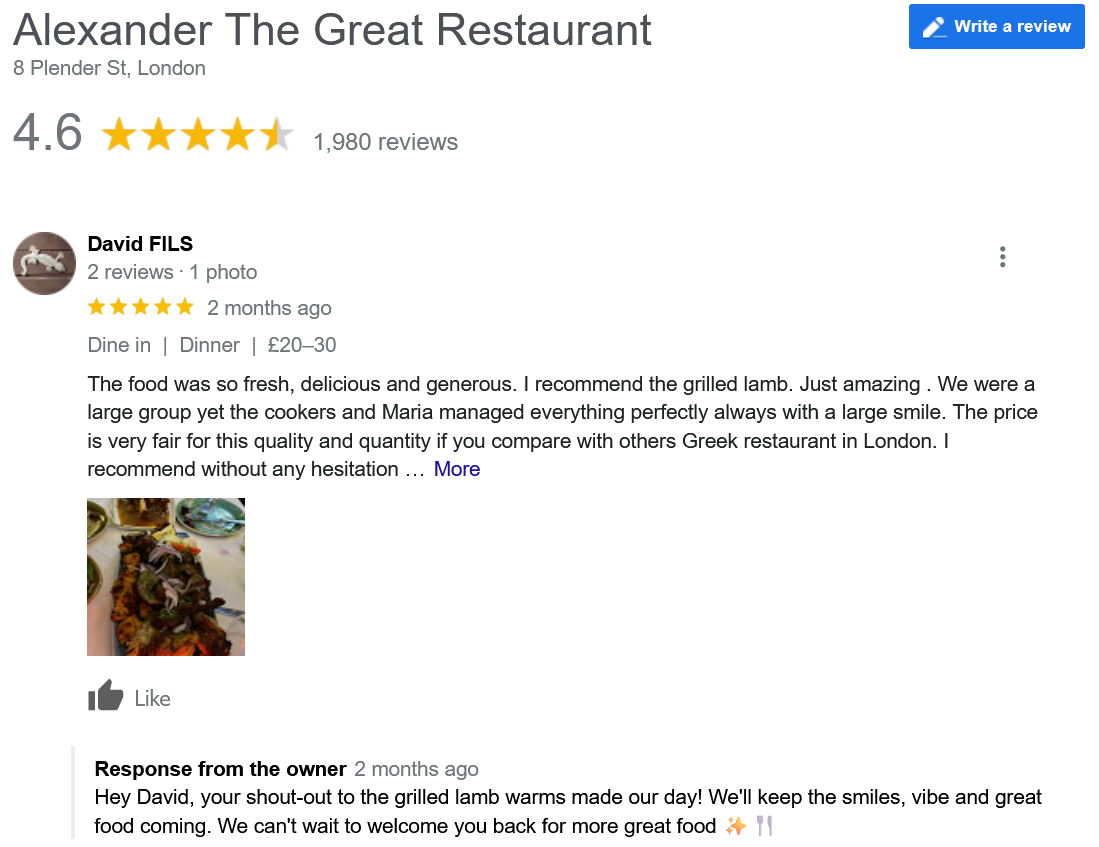 Local SEO Reviews Screenshot - SERPs