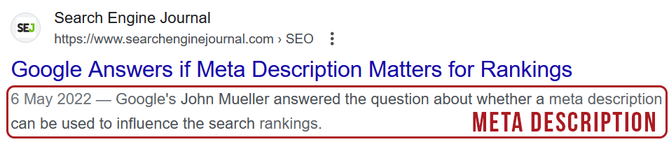 Meta Description Explanation