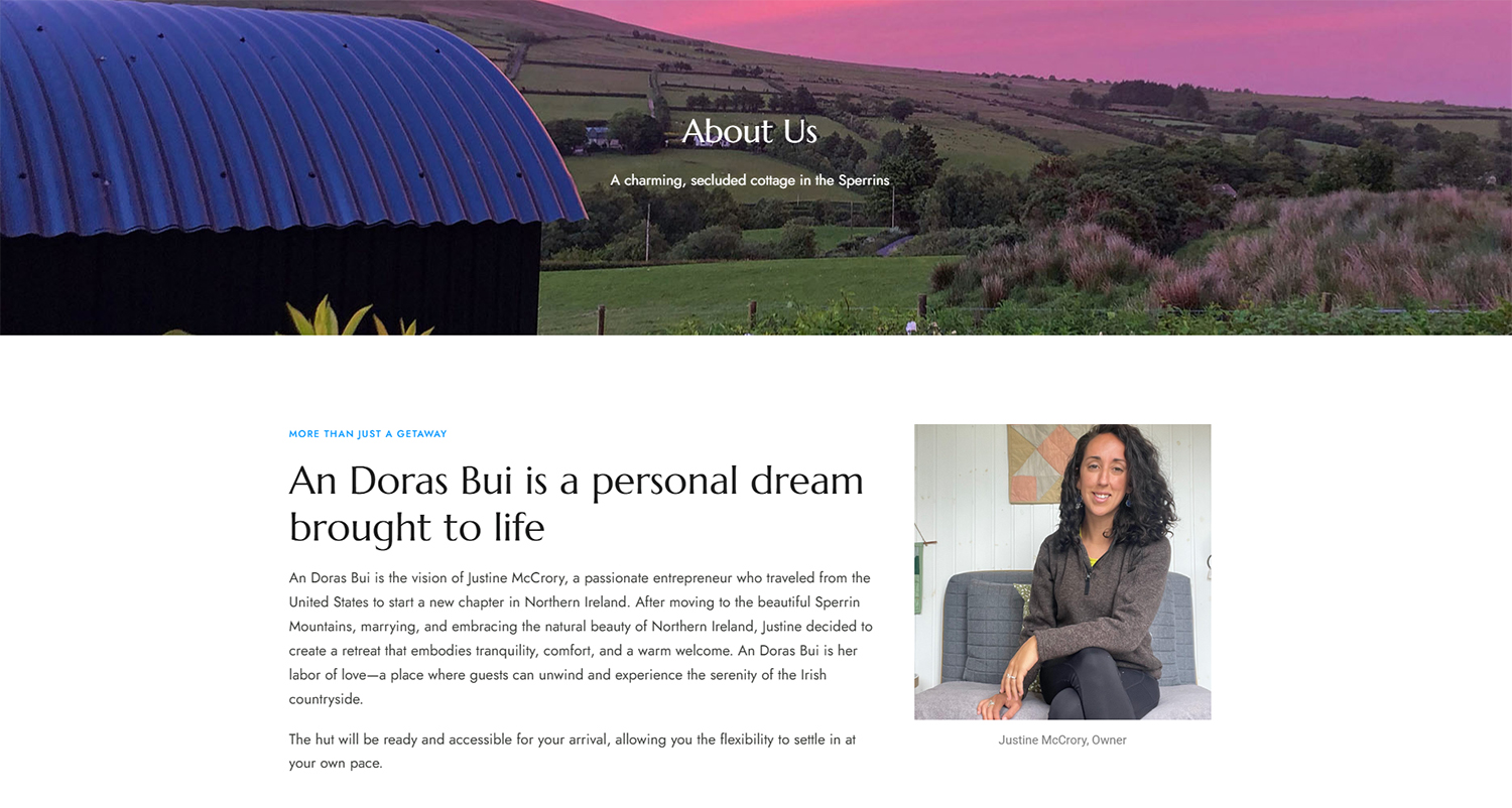 An Doras Bui: About Us Section