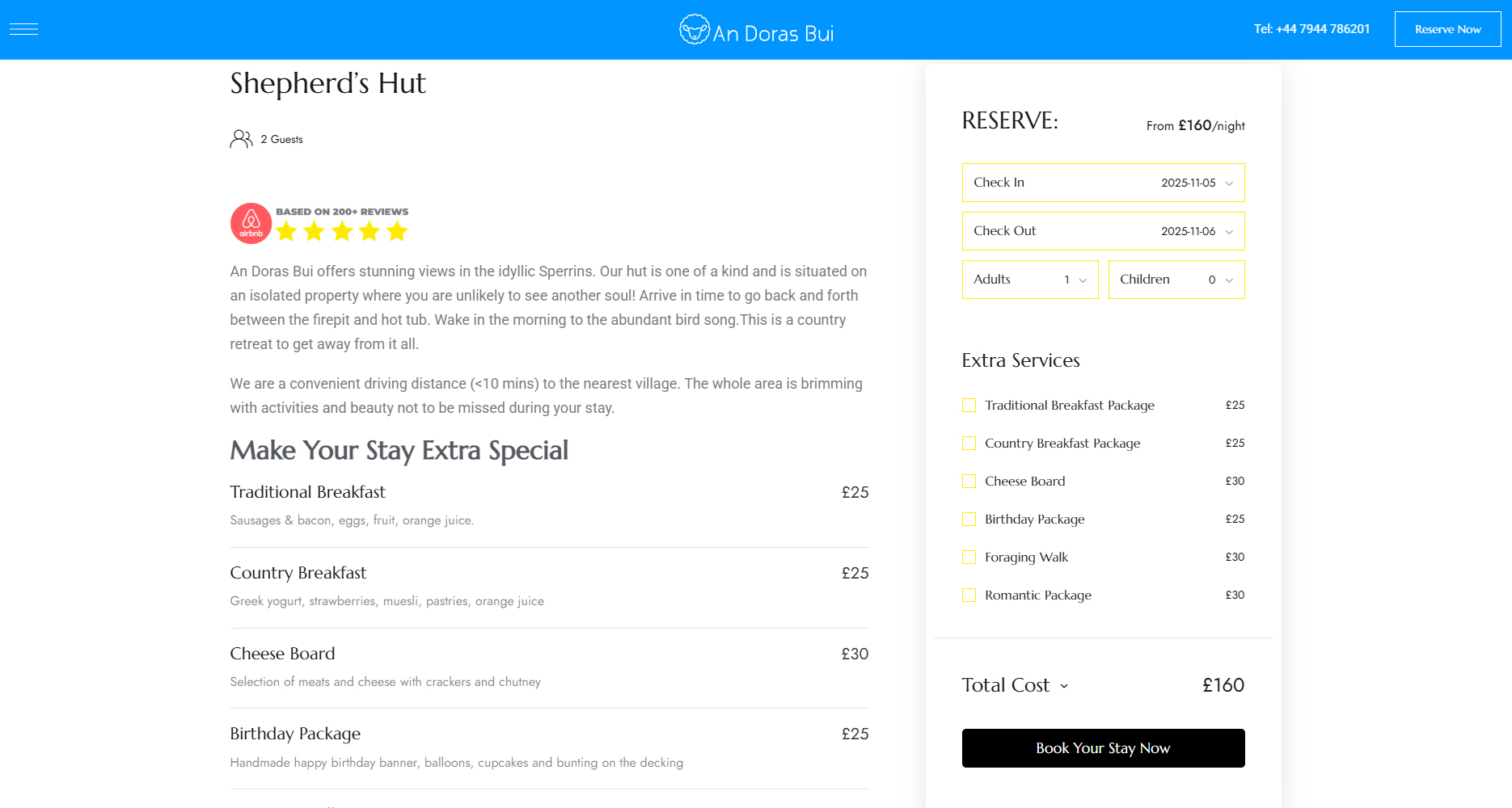 An Doras Bui: Online Booking Section