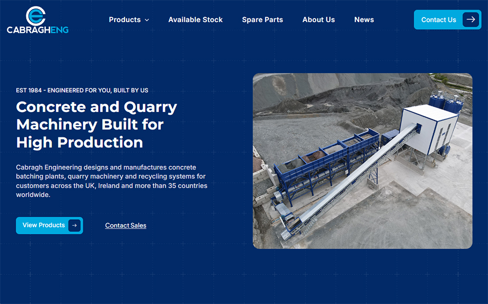 Cabragh Engineering Website Redesign
