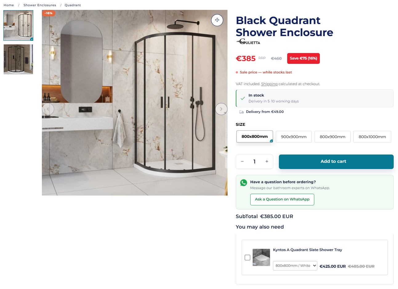 Single Product Page - After